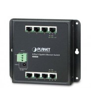 Scopri il potente switch Gigabit a parete WGS-803 con 8 porte 10/100/1000Base-T e doppia alimentazione - Vista Laterale