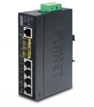 Scopri il potente switch Gigabit Ethernet IGS-5225-4T2S con 4 Porte RJ45 e 2 Porte SFP - Vista Laterale