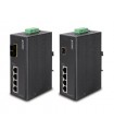 Planet ISW-514PTF: Switch Fast Ethernet PoE 4-Porte 10/100Base-TX IP30 Slim + 1-Porta SFP