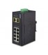 Switch Industriale IGS-1020TF con Porte RJ45 e Slot SFP 1000BASE-SX/LX/BX. Affidabilità e resistenza garantite - Vista Laterale