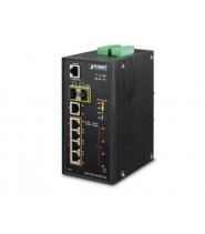 IGS-5225-4UP1T2S: Switch Gigabit Ethernet L2 4 porte Ultra PoE+ 60W, 1 Gigabit, 2 SFP, design industriale (-40/75°C), Layer 2+