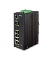 Switch 8P.10/100/1000T Poe 802.3At +2P.Sfp Ip30 -40/+75°C