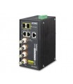 Planet LRP-422CST:Switch Gestito Lunga Distanza2 Porte Gigabit LAN PoE+, 2 slot SFP per fibra ottica, 4 BNC per cavo coassiale