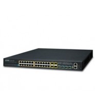 Lo switch Gigabit Ethernet PoE L3 alimenta 24 dispositivi PoE, connessioni 10G SFP+ ad alta velocità