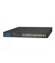 Switch Fast Ethernet PoE 24-Porte 10/100-+TX + 2-Porte Gigabit