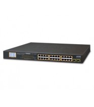 Switch Poe 250Mt 24 Porte 10/100/1000T + 2 Porte 1000Sfp