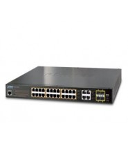 Switch PoE+ Layer 2 con 600W di Budget, Prestazioni Avanzate e Sicurezza Robusta: GS-4210-24P4C