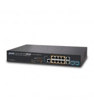 Planet GS-5220-8UP2T2X: Switch Gigabit Ethernet Poe L3 8-Porte 10/100/1000-T 802.3Bt Poe 2 Porte 10/100/1000 2 Porte 1G/10G Sfp