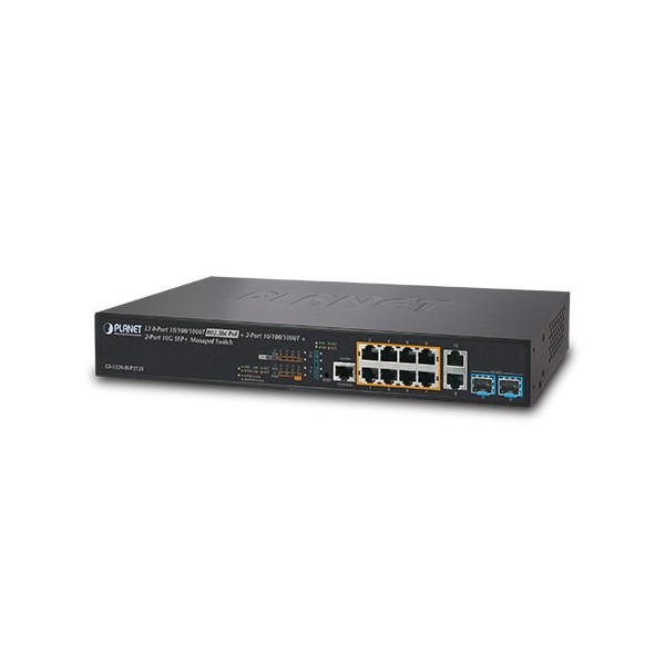 Switch Gigabit Ethernet PoE L3 8-Porte 10/100/1000-T 802.3bt PoE 2
