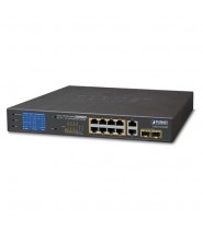 GSD-1222VHP Switch PoE Gigabit a 8 Porte con Uplink Gigabit e Monitor LCD