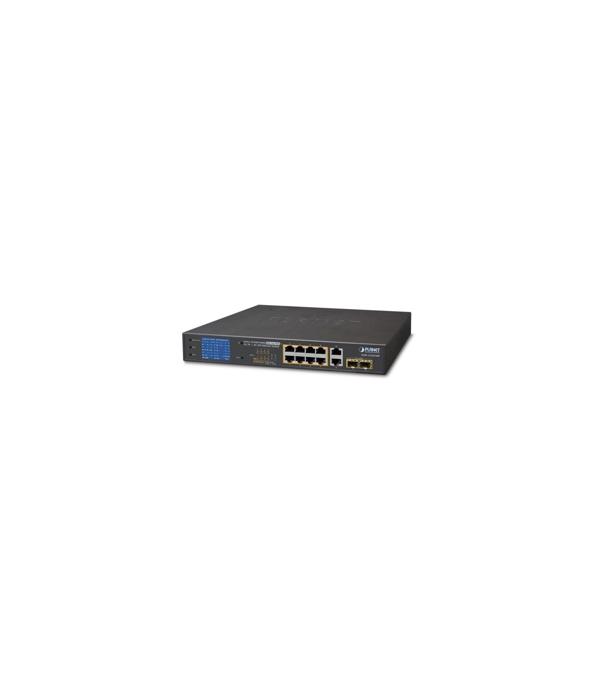 Switch Gigabit Ethernet Poe 8-Porte 10/100/1000-T 2-Porte 10/100/1000T + 2- Porte 1000X Sfp