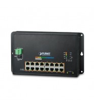 Industrial 16-Port 10/100/1000T 802.3At Poe + 2-Port 100/1000X Sfp Wall-Mounted Managed Switch