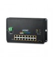 Planet WGS-4215-16P2S: Switch Gigabit 16 porte PoE+ 2 SFP Layer 2 gestito, montaggio a parete, IP40, per ambienti industriali