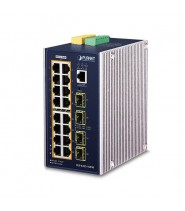 IGS-6325-16P4S: Switch industriale Ethernet L3 a 16 porte: 16 porte RJ45 Gigabit rame 10/100/1000 PoE+, 4 porte SFP