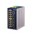 L3 Industrial 16-Port 10/100/1000T 802.3At Poe + 4-Port 100/1000X Sfp Managed Ethernet Switch