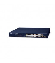 24-Porte 10/100Base-Tx 802.3At Poe + 1-Porta Gigabit Tp/Sfp Combo Ethernet Switch