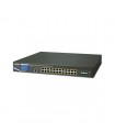 Managed Switch con 24-Porte 802.3at PoE Wireless AP + 4-Porte 10G SFP+ + LCD Touch Screen and 48VDC Redundant Power