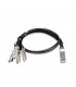 40G Qsfp+ To 4 10G Sfp+ Direct Attached Copper Cable - 1M