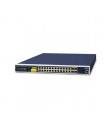 Planet IGS-6325-24P4S: Switch PoE+ Gigabit Industriale Layer 2 a 24 porte - 4 porte SFP - Gestione Web/CLI