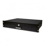 Cassetto Porta Documenti Rack 19" 2U Con Chiave Di Sicurezza