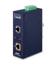 Industrial Single-Port 10/100/1000Mbps 802.3Bt Poe++ Injector (60 Watts, -40~75 Degrees C)