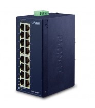 ISW-1600T: Switch Fast Ethernet Industriale 16 Porte di Planet Technology - Vista Laterale