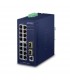 Switch Managed L2/L4 16-Porte 10/100/1000T + 2-Porte 100/1000X Sfp (-40 A 75°C)