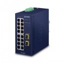 Switch Unmanaged 16-Porte 10/100/1000T + 2-Porte 1000X Sfp (-40 A 75°C)