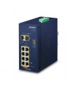 Planet IGS-1020PTF: Switch non gestito Gigabit PoE+ a 8 porte con 2 SFP 1Gbps per ambienti difficili