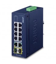 Switch Unmanaged 8-Porte 10/100Tx + 2-Porte Gigabit Tp/Sfp Combo (-40 A 75°C)
