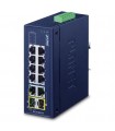 Switch Unmanaged 8-Porte 10/100TX + 2-Porte Gigabit TP/SFP Combo (-40 a 75°C)