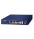 switch FGSD-1821P con 16 porte PoE+ e 2 porte Gigabit Ethernet, ideale per piccole e medie reti