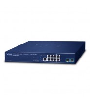 Planet MGS-6320-8T2X Switch Managed L3 4 Porte Gb , 4 porte 2.5G, 2 porte 10 Gb SFP+ fibra - Vista Laterale