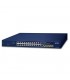 Planet Technology GS-4210-24T4S 24 porte Gigabit RJ45, 4 slot SFP - Vista Laterale