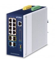 Planet IGS-6329-8UP2S2X: Switch PoE+ Industriale a 8 Porte Gigabit con 2 SFP Gigabit e 2 SFP+ 10 Gigabit