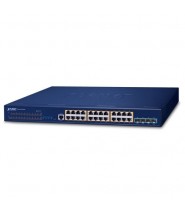 L3 24-Porte 10/100/1000T 802.3At Poe + 4-Porte 10G Sfp+ Stackable Managed Switch