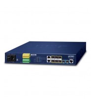 Switch Metro Ethernet L3 MGS-6320-2T6S2X | 10 Gbps | PoE+ | Stacking - Vista Laterale