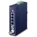 Ethernet Extender Industriale 1-Porta Bnc/Rj11 A 4-Porte 10/100/1000T ( -40 A 75°C)