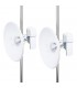 5Ghz 802.11Ac 900Mbps Tdma Outdoor Long Range Wireless Cpe Kit (Ip65, 802.3Af/At Poe, Antenna 29Dbi Inclusa)