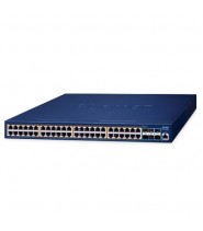 Switch Managed Layer 3 48-Porte 10/100/1000T 802.3at PoE + 6-Porte 10G SFP+  PoE Budget 600W