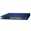 Switch Ethernet L3 gestito con 24 porte 10/100/1000T 802.3at PoE+ e 4 porte 10G SFP+ con LCD smart screen