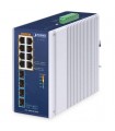 Switch Industriale 8-Porte 10/100/1000T + 4 Porte 10G SFP + Ethernet