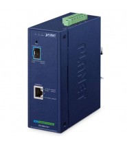 Convertitore multimediale gestito con 1 porta 10GBASE-X SFP+ e 1 porta 10GBASE-T industriale