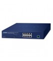 Planet MGS-910XP: Switch Ethernet Multigigabit con 8 porte 10/100/1000/2500T 802.3at PoE+ e 1 porta 10G SFP+ (120 Watt)