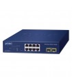 Planet GS-2210-8T2S: Switch Managed Completo con 8 Porte Gigabit, 2 SFP, VLAN, QoS, Stacking e Gestione Web/SNMP