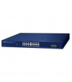 Planet GS-4210-16T2S: Switch Managed 16 Porte Gigabit + 2 SFP, VLAN, QoS, Stacking, Gestione Web/SNMP