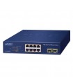 Planet GS-2210-8P2S: Switch Managed Web Smart 8-Porte 10/100/1000T  802.3at PoE + 2-Porte1000X SFP (120W)
