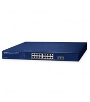 Switch Managed Web Smart 16-Porte 10/100/1000T 802.3at PoE + 2-Porte 1000X SFP (240W)