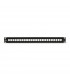 Pannello Permutazione 24 Porte Vuoto NERO 19” 4Net - Ideale per cablaggio UTP/FTP, facile installazione tool/tool-less.