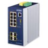 PLANET IGS-5225-8P4S v5 switch industriale managed con 8 porte PoE+ e 4 porte SFP
